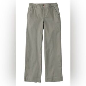 L.L bean Women's Comfort Stretch Pants, Mid-Rise Wide-Leg Chino